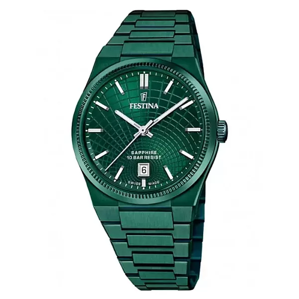 ΡΟΛΟΙ FESTINA  F20079/1  FESTINA Rive Green Stainless Steel Bracelet
