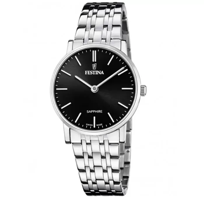 ΡΟΛΟΙ FESTINA F20047/4 FESTINA Swiss Made Silver Stainless Steel Bracelet