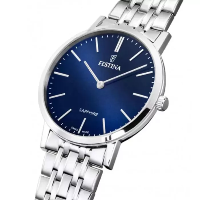 ΡΟΛΟΙ FESTINA F20045/3 FESTINA Swiss Made Silver Stainless Steel Bracelet