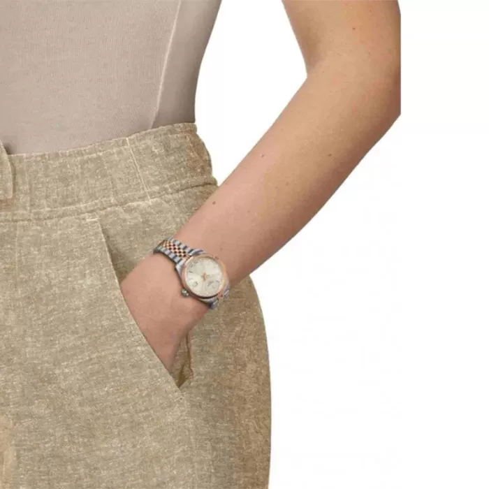 ΡΟΛΟΙ TISSOT  T1562102203101 TISSOT T-Classic Ballade Two Tone Stainless Steel Bracelet