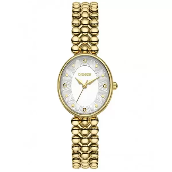 ΡΟΛΟΙ BREEZE  212591.1 BREEZE Sirena Swarovski Gold Stainless Steel Bracelet