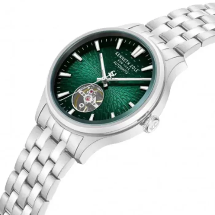 Ρολόι KENNETH COLE KCWGY0098001 KENNETH COLE Newport Automatic Silver Stainless Steel Bracelet