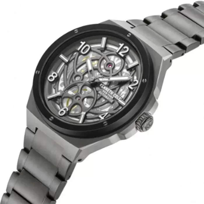 Ρολόι KENNETH COLE KCWGY0089202 KENNETH COLE Bayview Automatic Grey Stainless Steel Bracelet