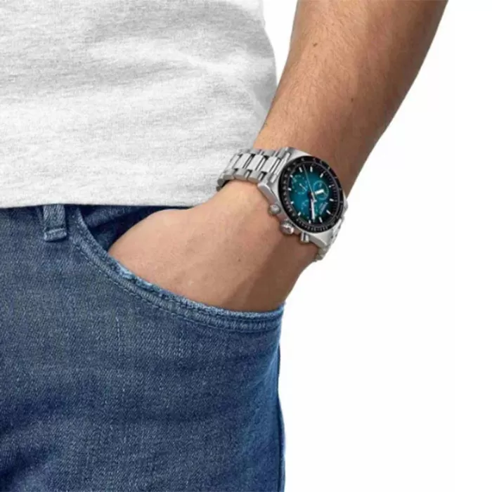 ΡΟΛΟΙ TISSOT  T1494171104101 TISSOT T-Sport PR516 Chronograph Silver Stainless Steel Bracelet