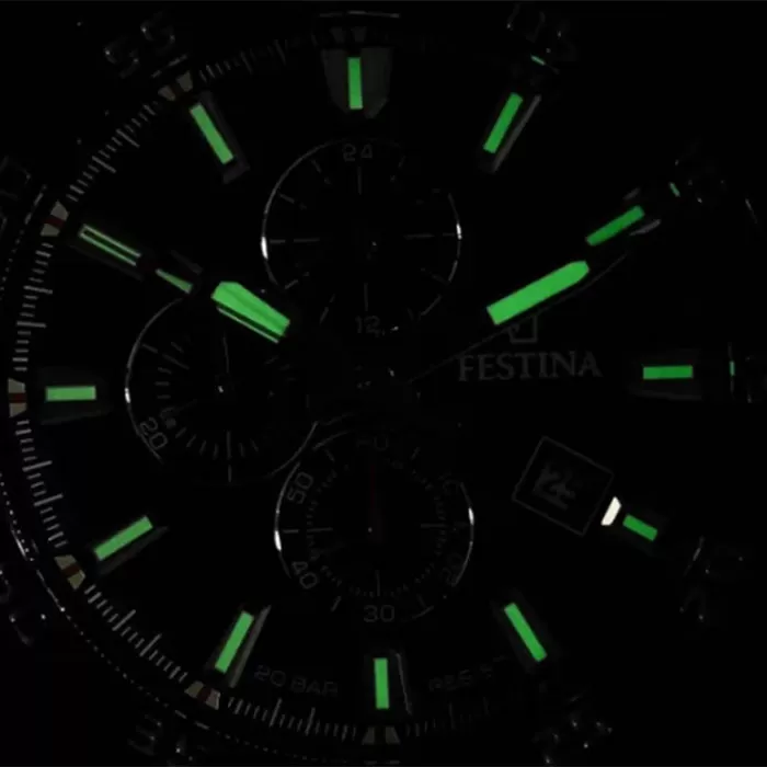 ΡΟΛΟΙ FESTINA  F20735/3 FESTINA Chronograph Black Stainless Steel Bracelet