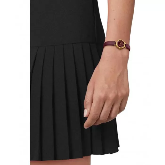 ΡΟΛΟΙ TISSOT  T1400093637100 TISSOT T-Lady Lovely Bordeaux Leather Strap