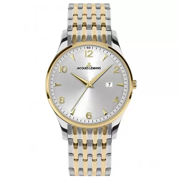 Ρολόι Jacques LEMANS 1-2215L JACQUES LEMANS London Two Tone Stainless Steel Bracelet