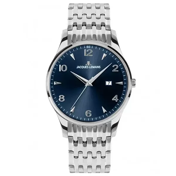 Ρολόι Jacques LEMANS 1-2215I JACQUES LEMANS London Silver Stainless Steel Bracelet