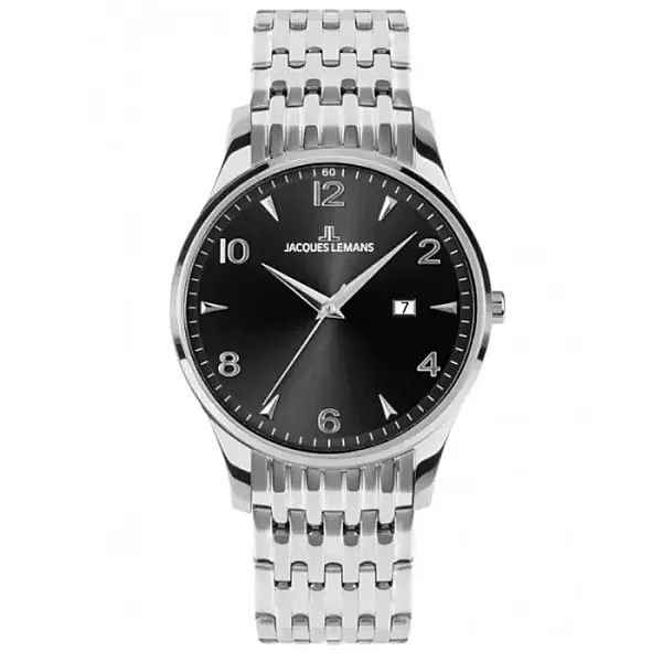 Ρολόι Jacques LEMANS 1-2215G JACQUES LEMANS London Silver Stainless Steel Bracelet
