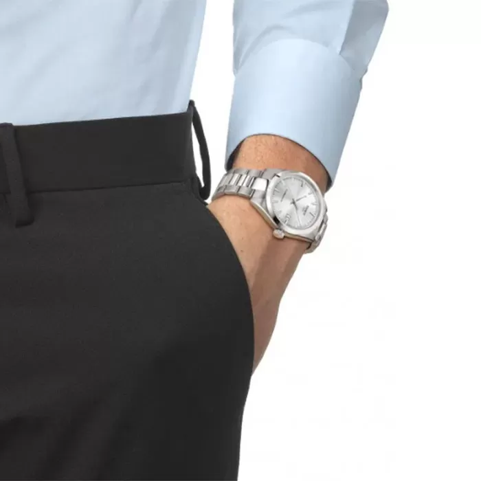 ΡΟΛΟΙ TISSOT  T1658071103100 TISSOT T-Classic Gentleman Powermatic 80 Silver Stainless Steel Bracelet
