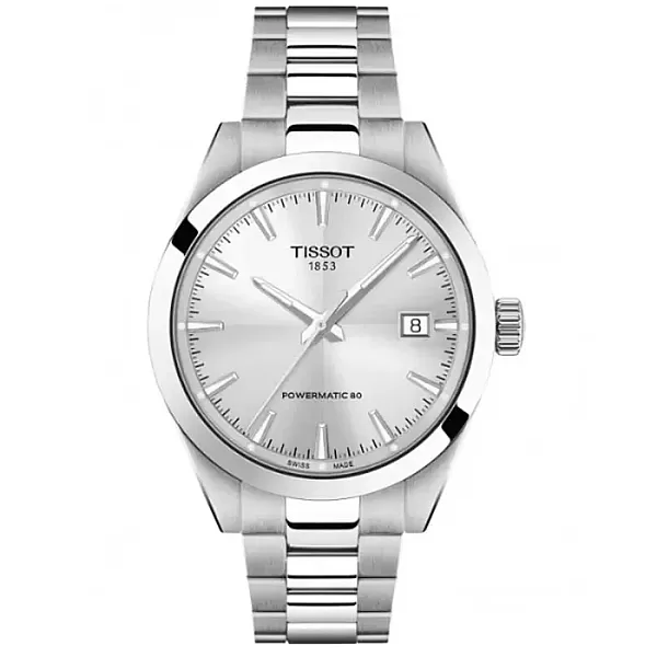 ΡΟΛΟΙ TISSOT  T1658071103100 TISSOT T-Classic Gentleman Powermatic 80 Silver Stainless Steel Bracelet