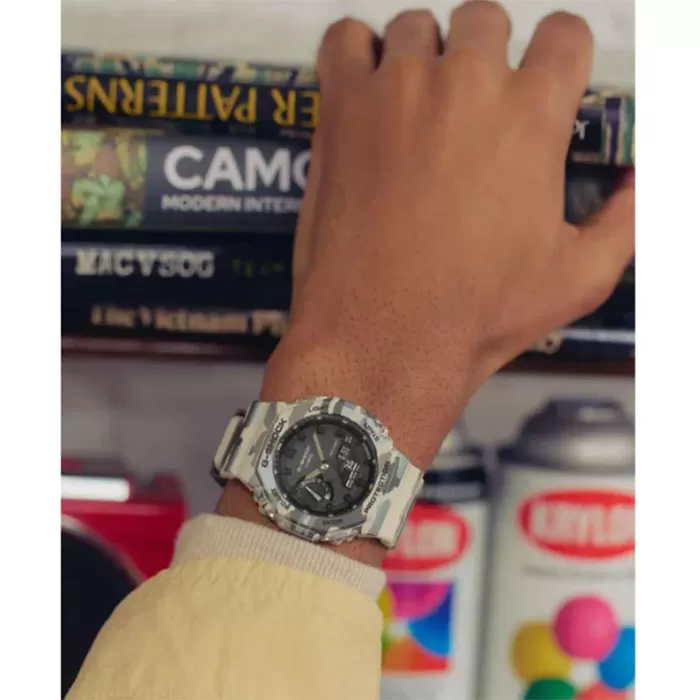 ΡΟΛΟΙ CASIO GA-2100CM-5AER G-SHOCK Chronograph Camo Bio-based Resin Strap