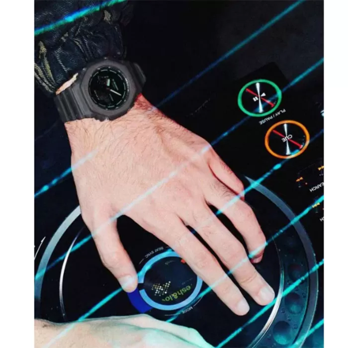 ΡΟΛΟΙ CASIO GA-2100K-1AER G-SHOCK Chronograph Grey Resin Strap