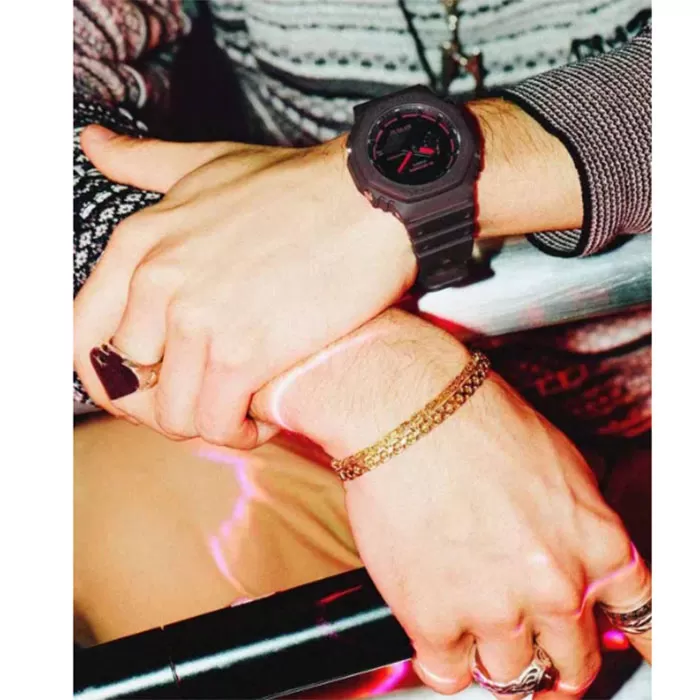 ΡΟΛΟΙ CASIO GA-2100K-5AER G-SHOCK Chronograph Brown Resin Strap