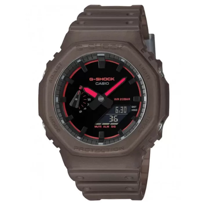 ΡΟΛΟΙ CASIO GA-2100K-5AER G-SHOCK Chronograph Brown Resin Strap