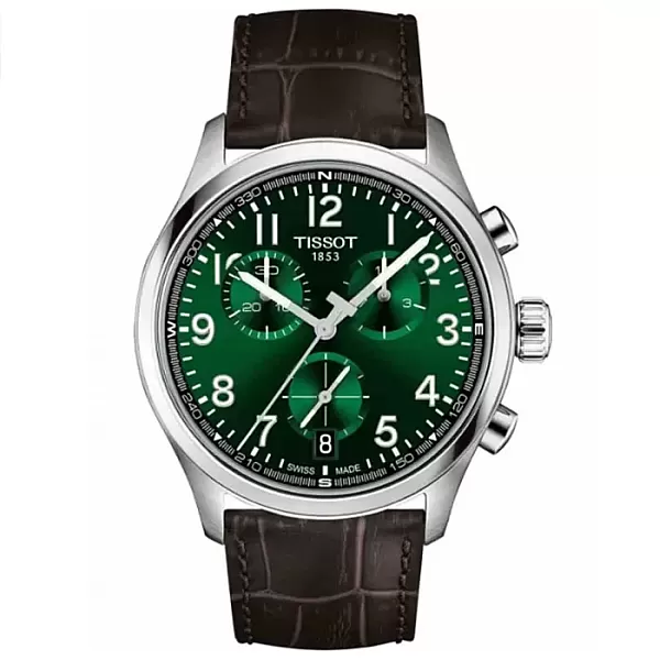 ΡΟΛΟΙ TISSOT  T1164171609200 TISSOT T-Sport Chrono L Brown Leather Strap