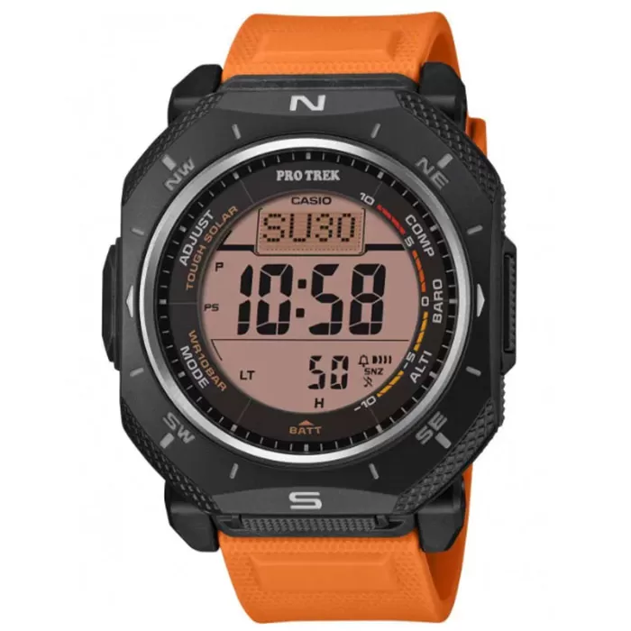 ΡΟΛΟΙ CASIO   PRG-69-4ER CASIO Protrek Solar Orange Biosourced Strap