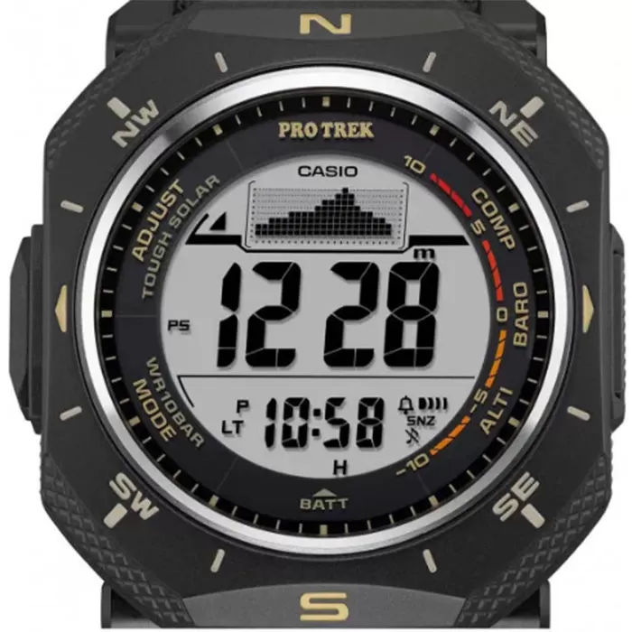 ΡΟΛΟΙ CASIO  PRG-69B-1ER CASIO Protrek Solar Black Synthetic Strap