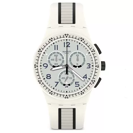 ΡΟΛΟΙ SWATCH SUSW408 SWATCH  Escalator Chronograph Two Tone Silicone Strap