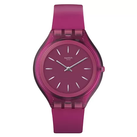 ΡΟΛΟΙ SWATCH  SVUV100 SWATCH Skinromance Purple Silicone Strap