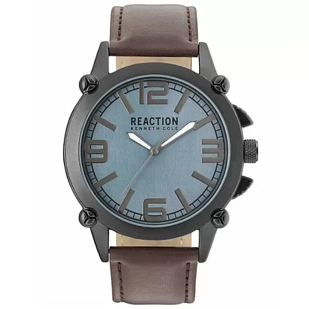 Ρολόι REACTION KENNETH COLE RK50091001 REACTION KENNETH COLE Casual Brown Synthetic Strap