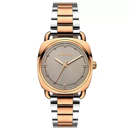 ΡΟΛΟΙ BREEZE  712071.5 BREEZE Musette Crystals Two Tone Stainless Steel Bracelet