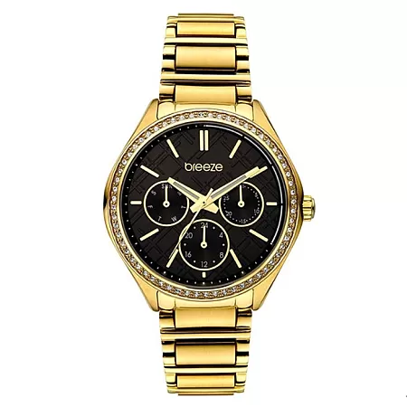 ΡΟΛΟΙ BREEZE  212041.6 BREEZE Intensifire Crystals Gold Stainless Steel Bracelet