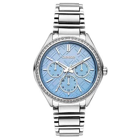 ΡΟΛΟΙ BREEZE  612041.3 BREEZE Intensifire Crystals Silver Stainless Steel Bracelet