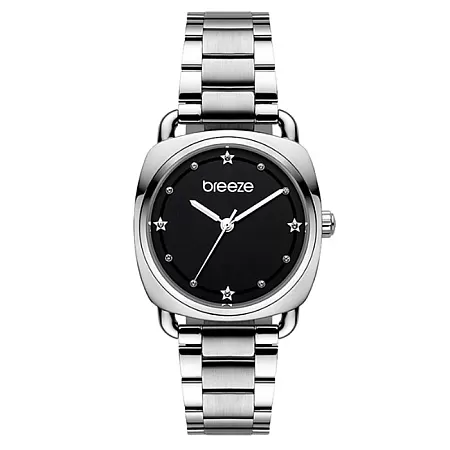 ΡΟΛΟΙ BREEZE  612071.6 BREEZE Musette Crystals Silver Stainless Steel Bracelet