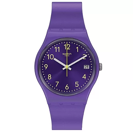 ΡΟΛΟΙ SWATCH GV402 SWATCH Purplazing Purple Silicone Strap