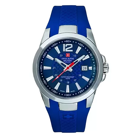 ΡΟΛΟΙ SWISS ALPINE MILITARY SAM7058.1835 SWISS ALPINE MILITARY Combat Air Blue Rubber Strap