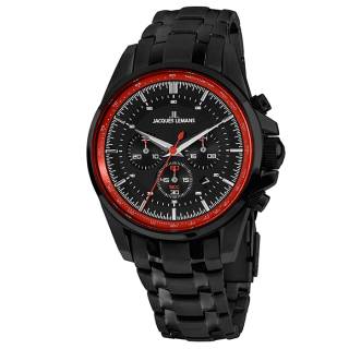 Ρολόι Jacques LEMANS 1-1799X Jacques LEMANS Liverpool Chronograph Black Stainless Steel Bracelet