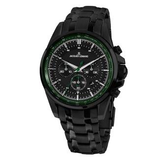 Ρολόι Jacques LEMANS 1-1799ZC Jacques LEMANS Liverpool Chronograph Black Stainless Steel Bracelet