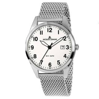 Ρολόι Jacques LEMANS 1-2002I Jacques LEMANS Serie 200 Silver Stainless Steel Bracelet