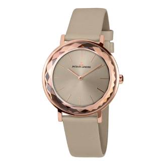 Ρολόι Jacques LEMANS 1-2054D Jacques LEMANS York Beige Leather Strap