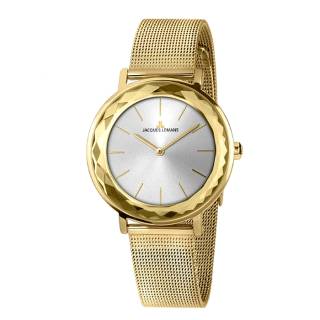 Ρολόι Jacques LEMANS 1-2054H Jacques LEMANS York Gold Stainless Steel Bracelet