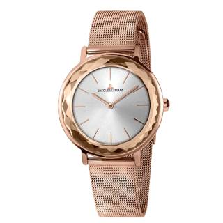 Ρολόι Jacques LEMANS 1-2054I Jacques LEMANS York Rose Gold Stainless Steel Bracelet