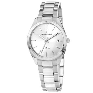 Ρολόι Jacques LEMANS 1-2084D Jacques LEMANS Derby Silver Stainless Steel Bracelet