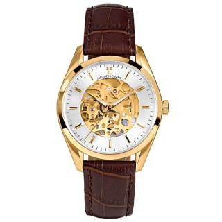 Ρολόι Jacques LEMANS 1-2087E Jacques LEMANS Derby Automatic Brown Leather Strap