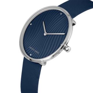 Ρολόι Jacques LEMANS 1-2093D Jacques LEMANS Design Blue Leather Strap