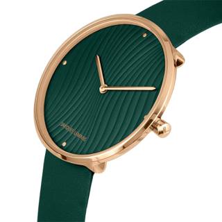 Ρολόι Jacques LEMANS 1-2093K Jacques LEMANS Design Green Leather Strap