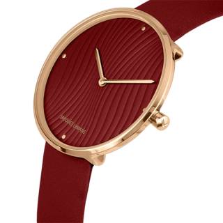 Ρολόι Jacques LEMANS 1-2093L Jacques LEMANS Design Bordeaux Leather Strap