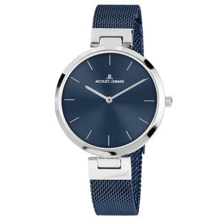 Ρολόι Jacques LEMANS 1-2110G Jacques LEMANS Milano Blue Stainless Steel Bracelet