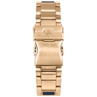 Ρολόι Jacques 1-2116F Jacques LEMANS Eco Power Solar Two Tone Combined Materials Bracelet