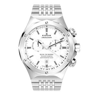 Ρολόι EDOX  10106-3-AIN EDOX Delfin Chronograph Silver Stainless Steel Bracelet