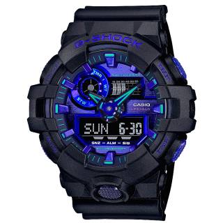 ΡΟΛΟΙ CASIO GA-700VB-1AER CASIO G-SHOCK Chronograph Black Rubber Strap