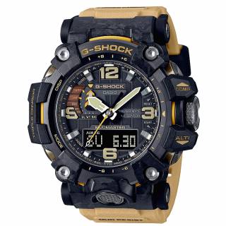 ΡΟΛΟΙ CASIO GWG-2000-1A5ER CASIO G-Shock Mud Master Solar Radiocontrolled Brown Rubber Strap