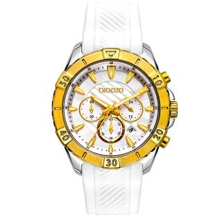 ΡΟΛΟΙ BREEZE 112231.1 BREEZE Sugarcoat Chronograph White Silicone Strap