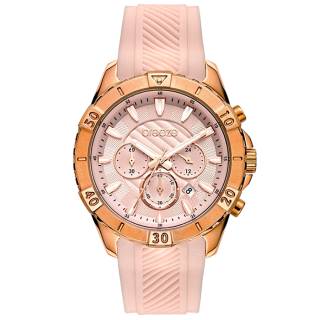 ΡΟΛΟΙ BREEZE 112231.8 BREEZE Sugarcoat Chronograph Pink Silicone Strap