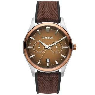 ΡΟΛΟΙ BREEZE 112452.8  BREEZE Standout Brown Combined Materials Strap